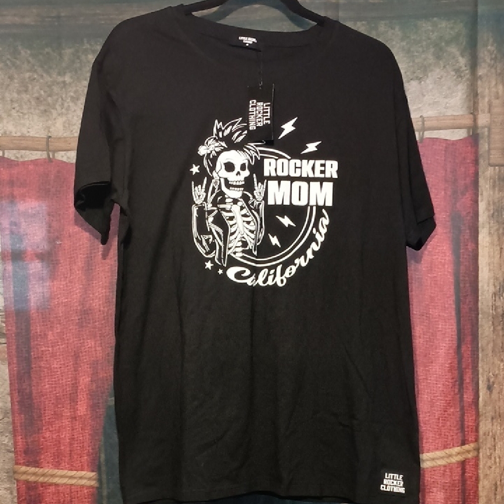 Rocker Mom Black T-Shirt